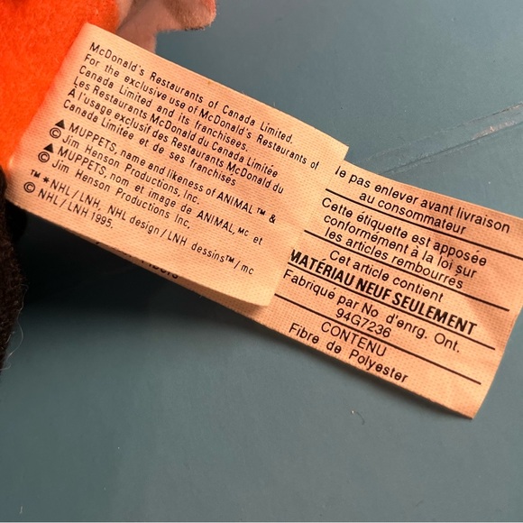 McDonald’s NHL Muppets Plush Lot - Picture 16 of 16